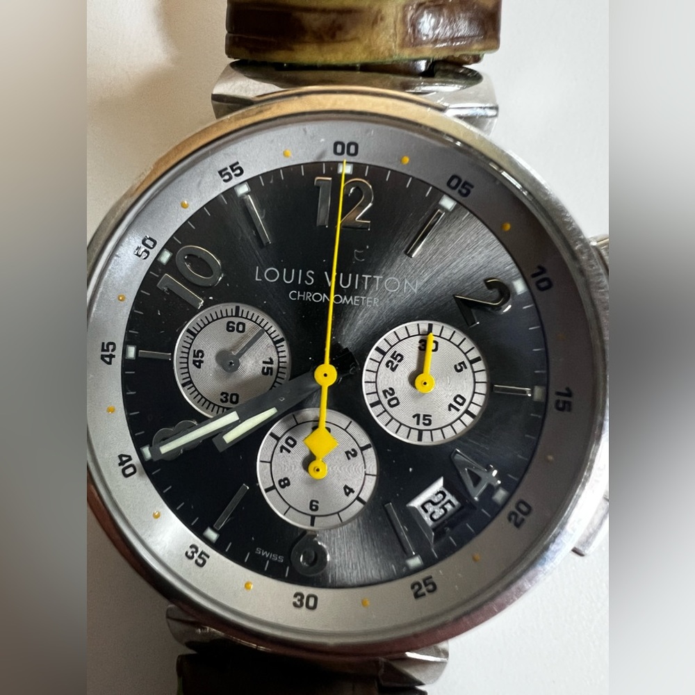 Louis Vuitton Limited edition Chronometer watch with original LV strap